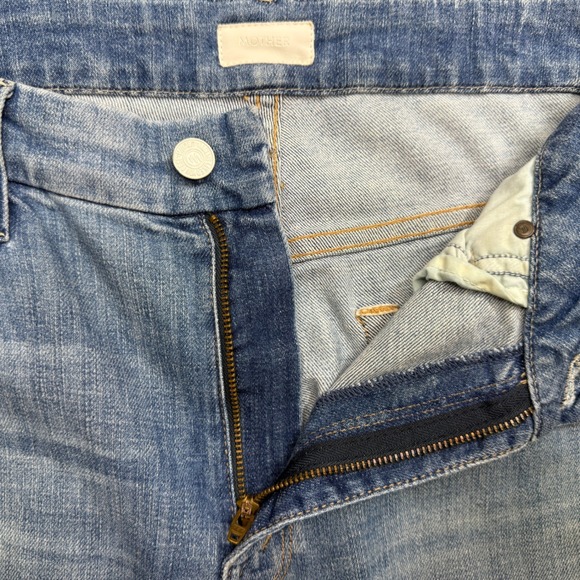MOTHER Jeans Women's Size 28 High Waisted Looker Ankle Fray Medium Wash Denim - Picture 6 of 9
